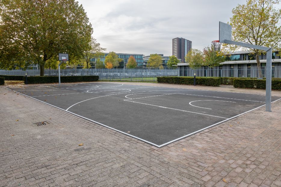 Basketbalpaal unbreakable Universiteit Utrecht