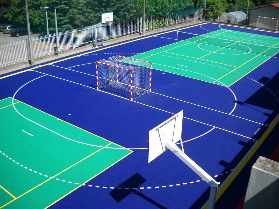Modulaire sportvloer voor handbal