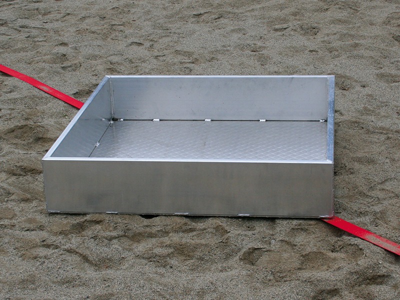 Mobiel inbouwframe beachsporten