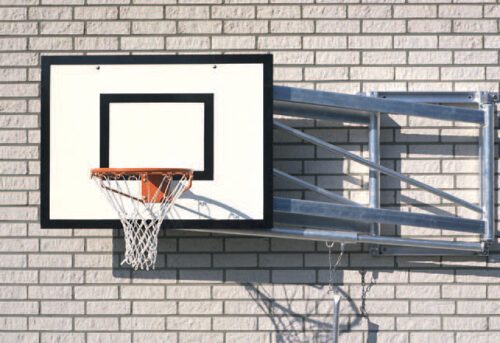 Basketbalinstallatie voor wandmontage