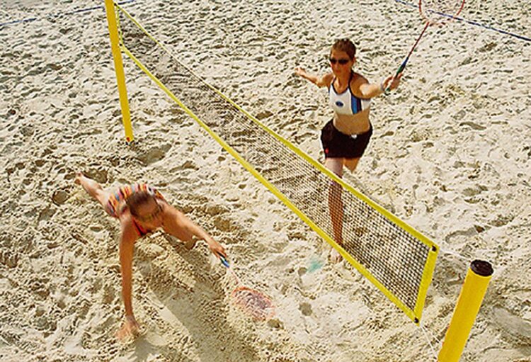palen voor beachbadminton