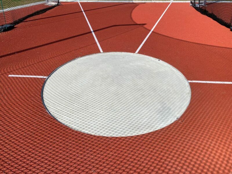 aluminium discusring atletiek
