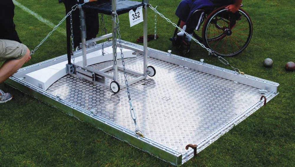 Werpplatform voor rolstoel