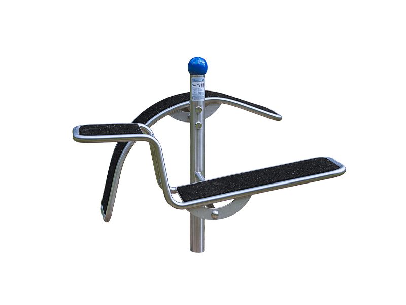 modern line buiten fitness buiktrainer en rug