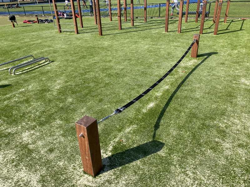 Slack line outdoor fitness